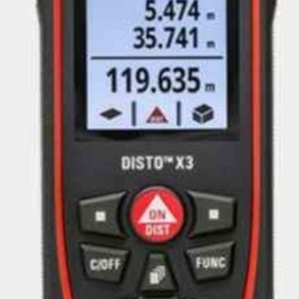 Leica DISTO X3 Laser Distance Meter - Black and Red